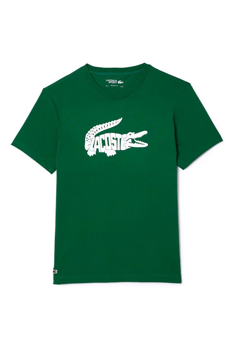 Camiseta Lacoste Esportiva Ultra - Dry Verde/Branco - NewSkull