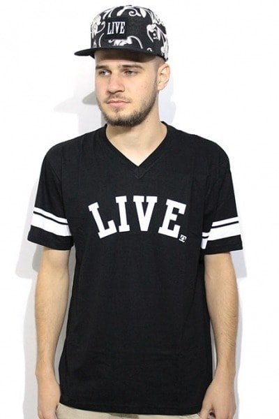 Camiseta Live Skateboards Arch Preta - NewSkull