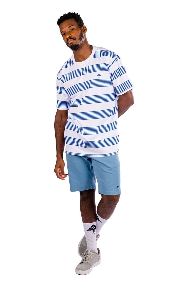 Camiseta LRG Harvest Branca/Azul - NewSkull