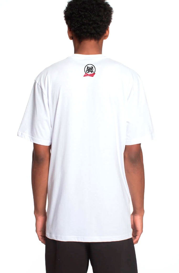 Camiseta LRG Rap In Cena Bud Stereo Branco - NewSkull