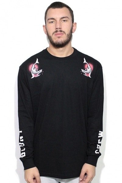 Camiseta Manga Longa Blunt Sailor Crew Preta - NewSkull