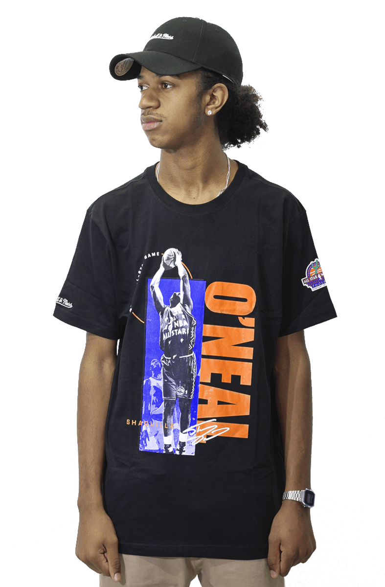 Camiseta Mitchell e Ness All Star Game Shaquille ONeal Preto - NewSkull