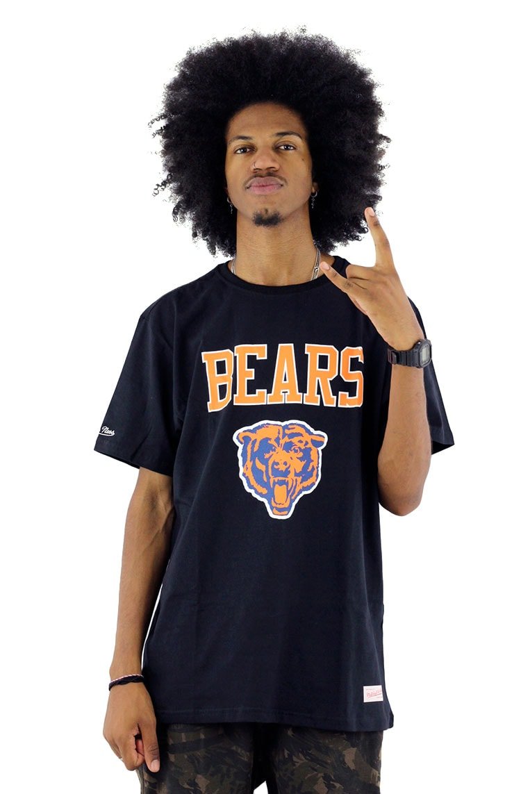 Camiseta Mitchell e Ness Bears NFL Preta - NewSkull