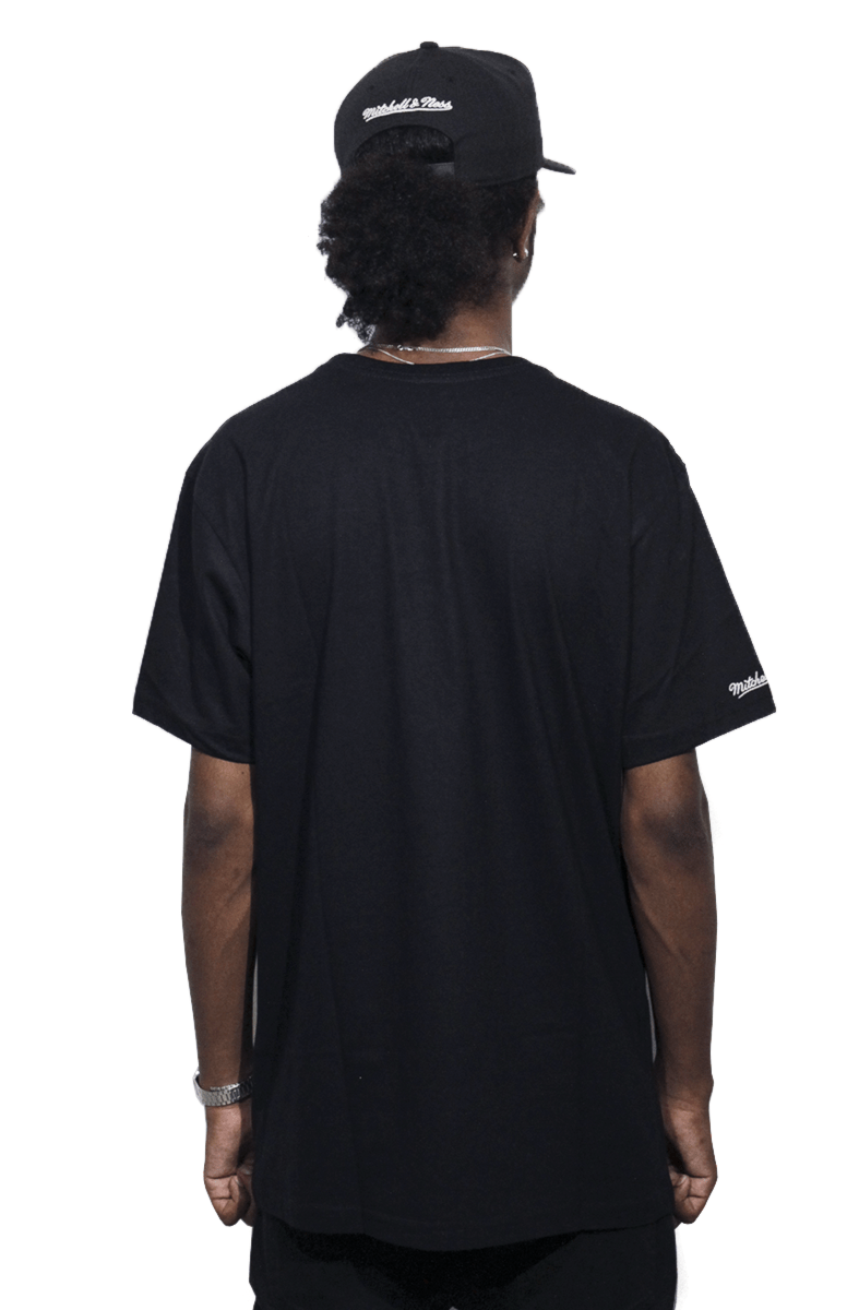 Camiseta Mitchell e Ness Box Logo Preta - NewSkull