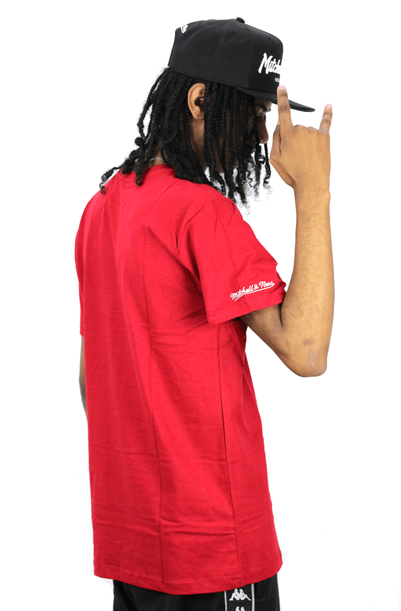 Camiseta Mitchell e Ness Box Logo Vermelha - NewSkull