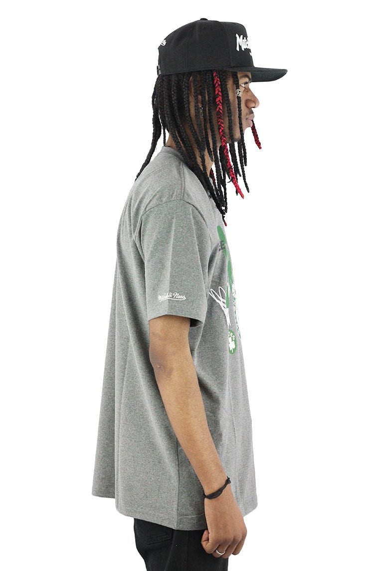 Camiseta Mitchell e Ness Celtics Boston Dee Brown Cinza - NewSkull