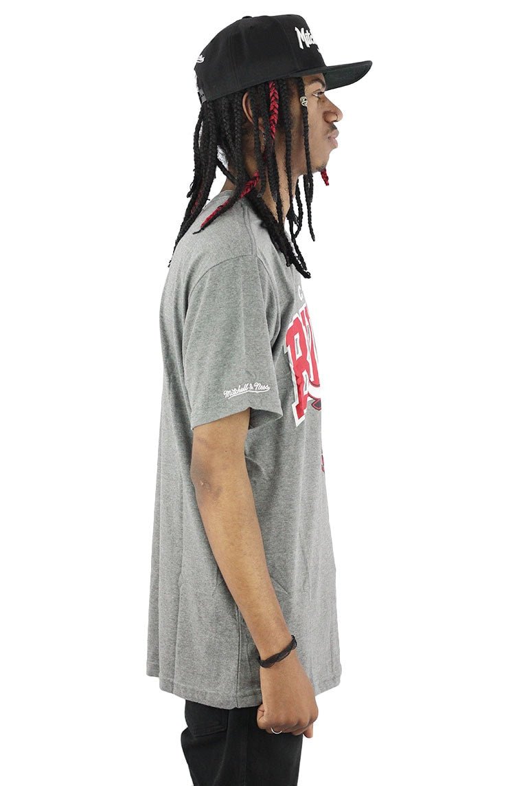 Camiseta Mitchell e Ness Chicago Bulls Arch Cinza - NewSkull