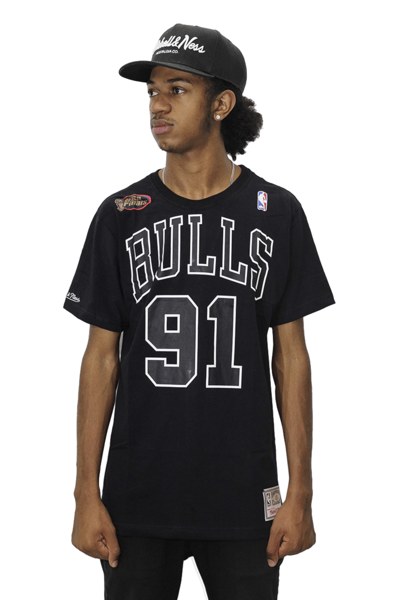 Camiseta Mitchell e Ness Chicago Bulls Name And Numbres Preto - NewSkull