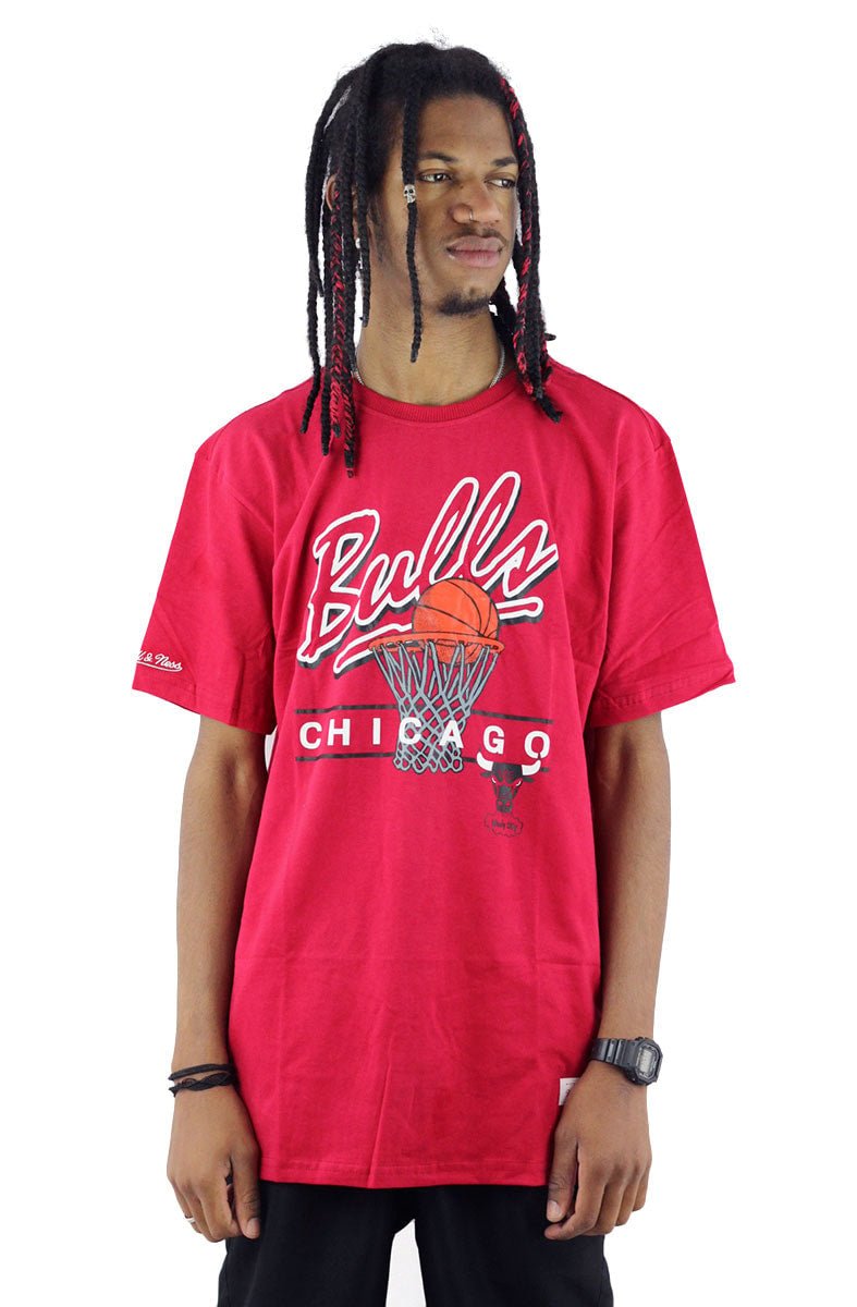 Camiseta Mitchell e Ness Chicago Bulls Vermelha/Vermelha - NewSkull