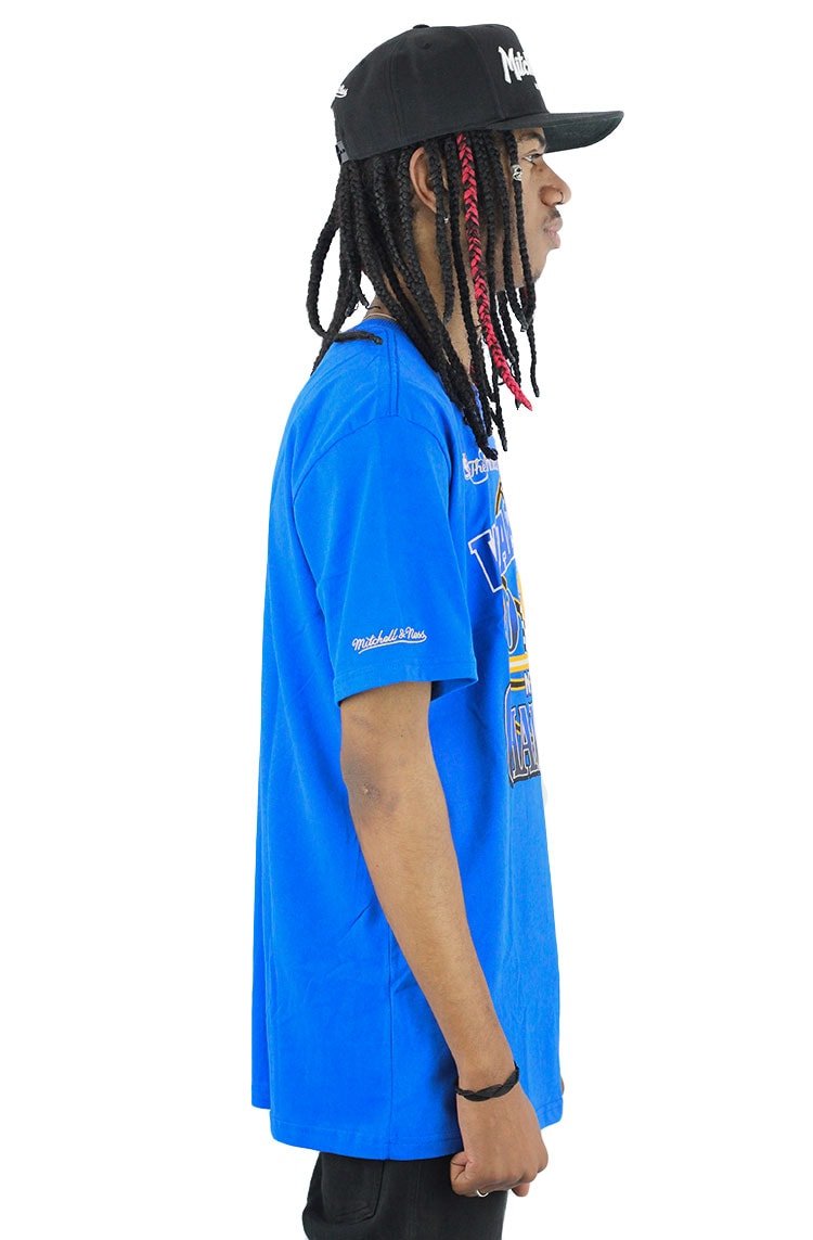 Camiseta Mitchell e Ness NBA Warriors Champions 2015 Azul - NewSkull