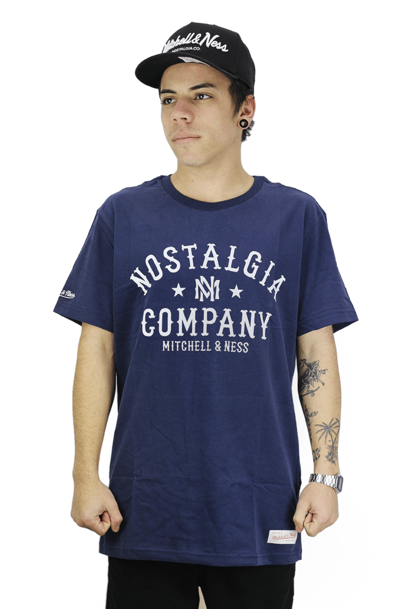 Camiseta Mitchell e Ness Nostalgic Company Azul - NewSkull