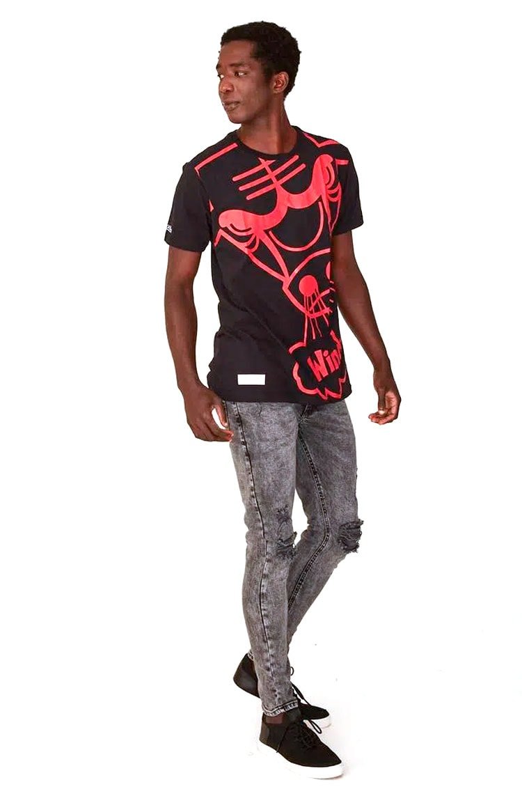 Camiseta Mitchell & Ness Bigo Logo Chicago Bulls Preta - NewSkull