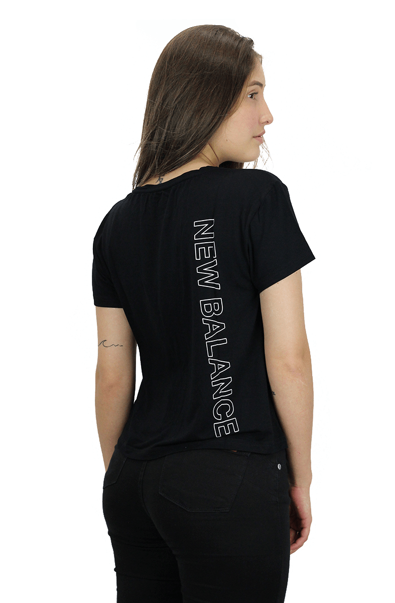 CAMISETA NEW BALANCE FEMININA 247 SPORTS CLASSICS PRETA - NewSkull