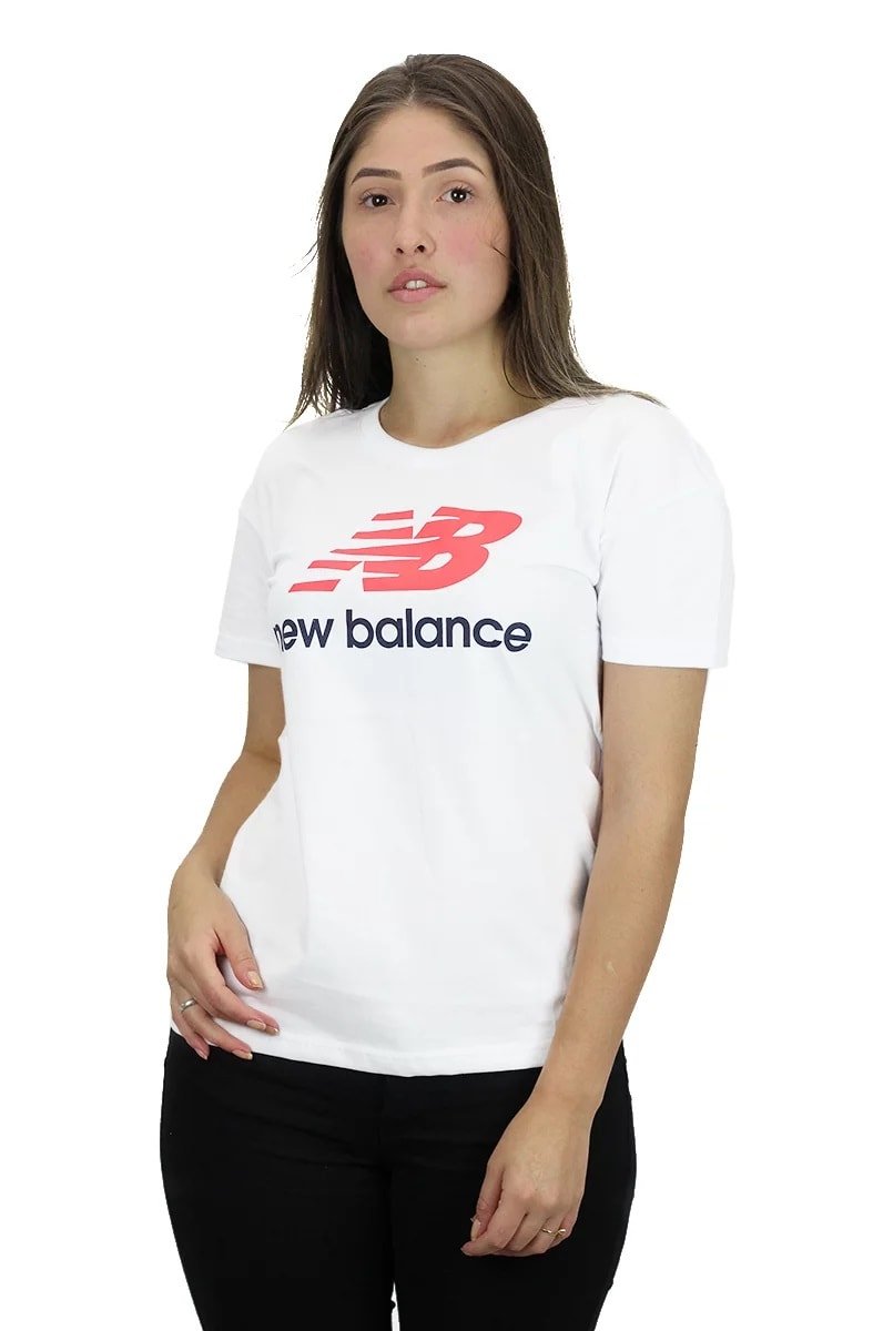 CAMISETA NEW BALANCE FEMININA CLASSICS BRANCA - NewSkull