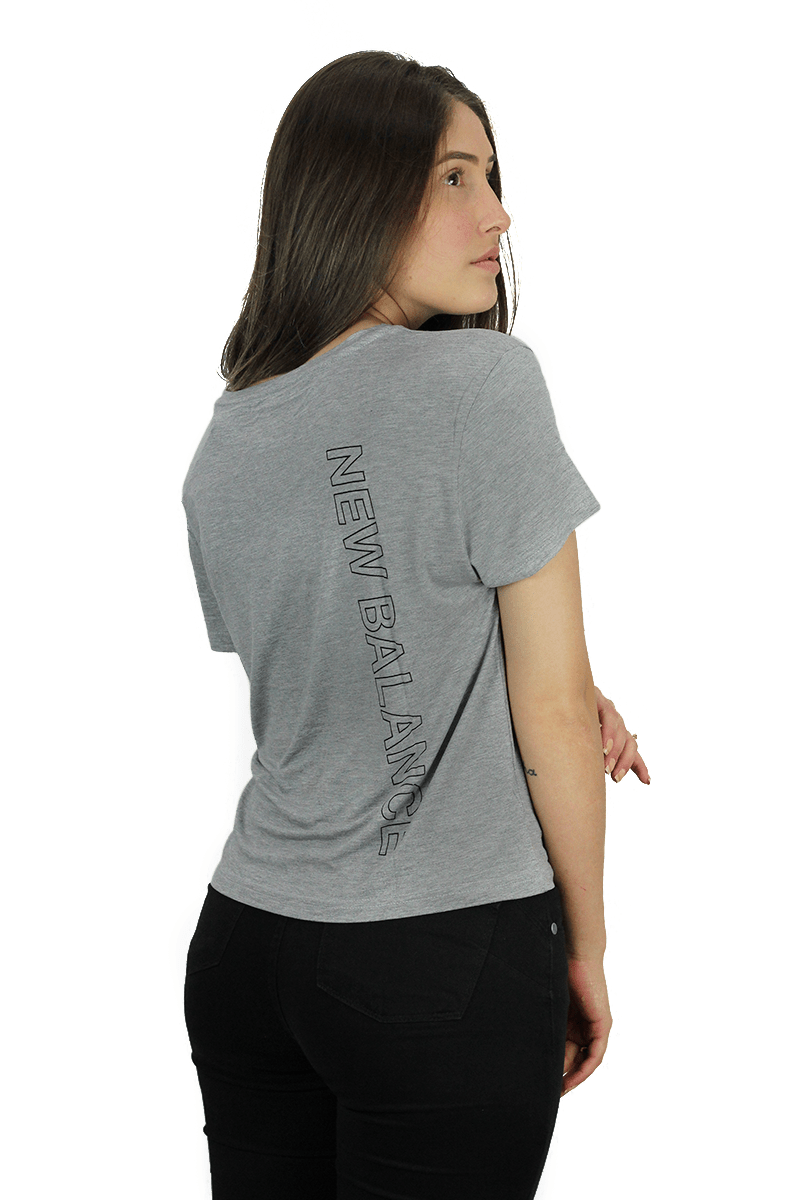 CAMISETA NEW BALANCE FEMININA ESSENTIALS 247 CLASSICS CINZA - NewSkull