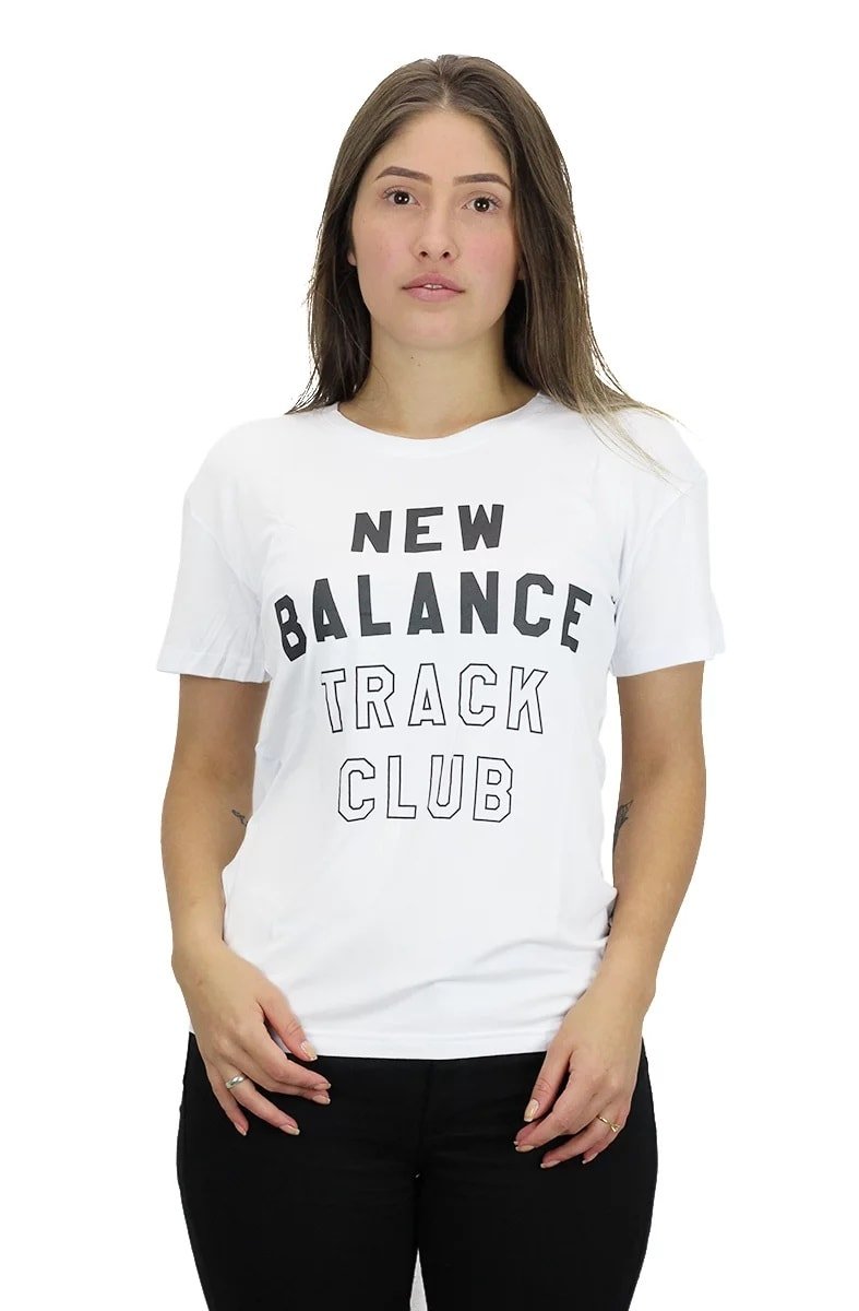 CAMISETA NEW BALANCE FEMININA ESSENTIALS TC CLASSICS BRANCA - NewSkull