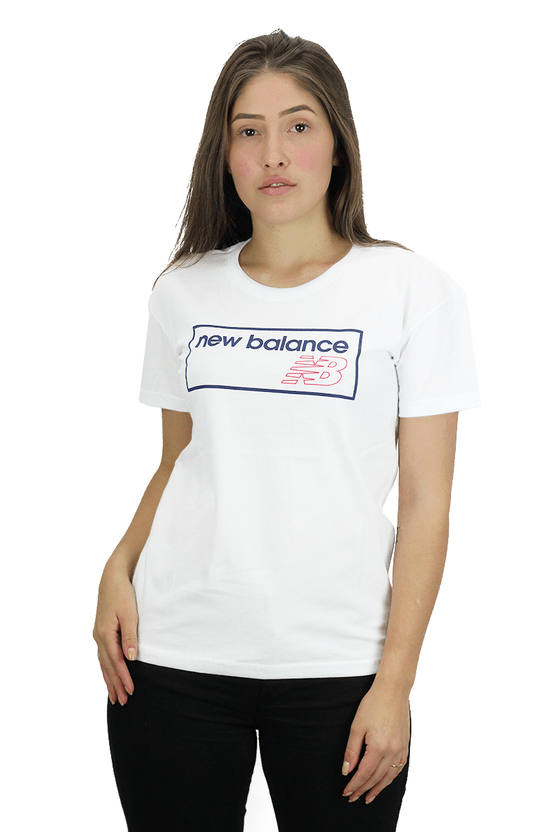 CAMISETA NEW BALANCE FEMININA NB ATHLETICS BRANCA - NewSkull