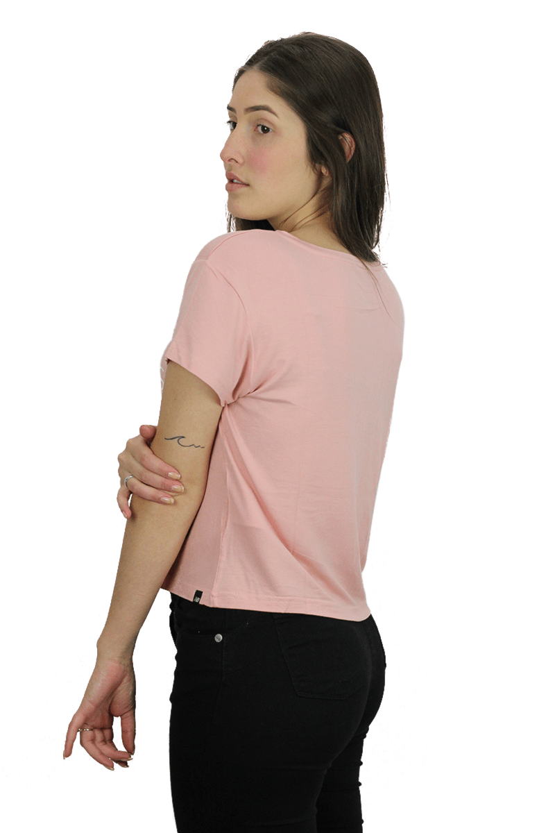 CAMISETA NEW BALANCE FEMININA NB ATHLETICS CROPPED ROSA - NewSkull