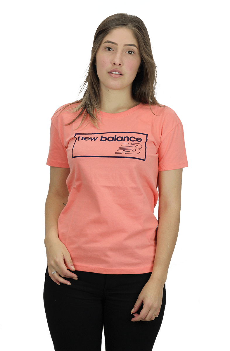 CAMISETA NEW BALANCE FEMININA NB ATHLETICS ROSA - NewSkull