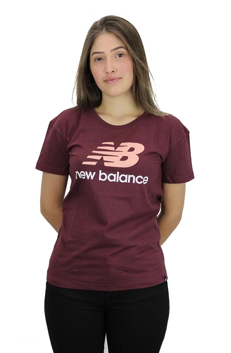 CAMISETA NEW BALANCE LOGO TEE CLASSICS BORDO - NewSkull