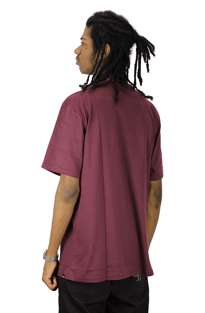 CAMISETA NEW BALANCE STACKED LOGO BORDO - NewSkull