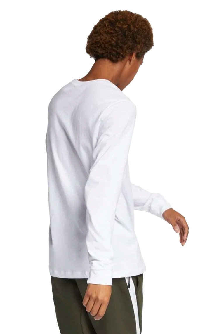 Camiseta Nike Manga Longa Sportswear Branca/Preta - NewSkull