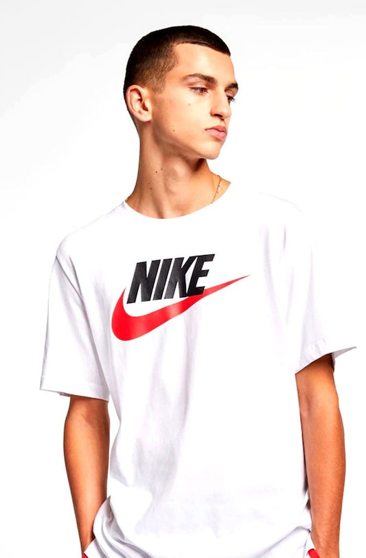 Camiseta Nike Sportswear Branca/Vermelho - NewSkull