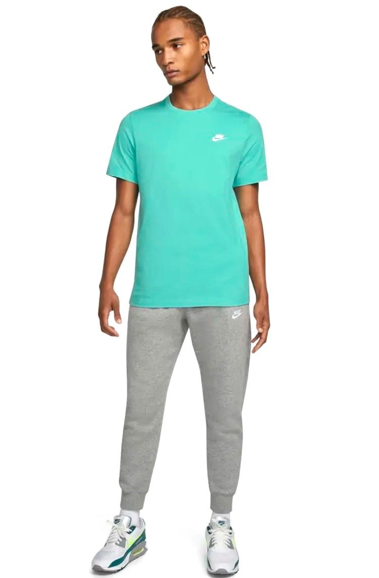 Camiseta Nike Sportswear Club Verde/Branco - NewSkull