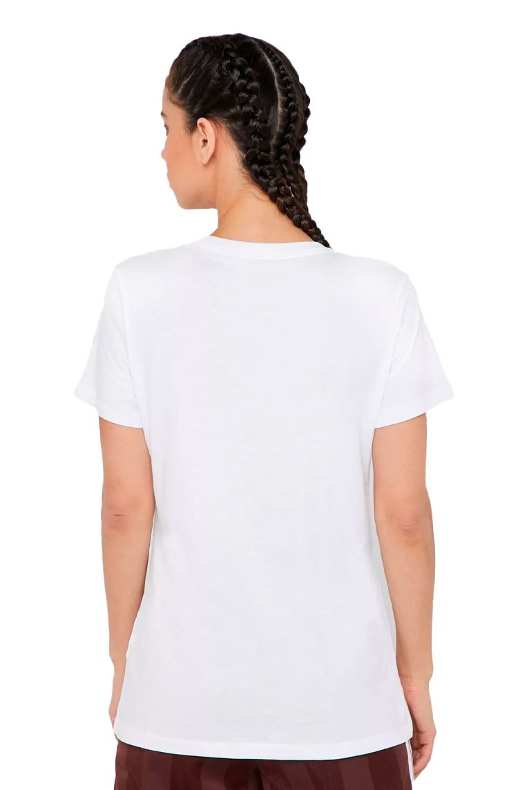 Camiseta NIKE Sportswear Essencial Feminina Branca/Preta - NewSkull