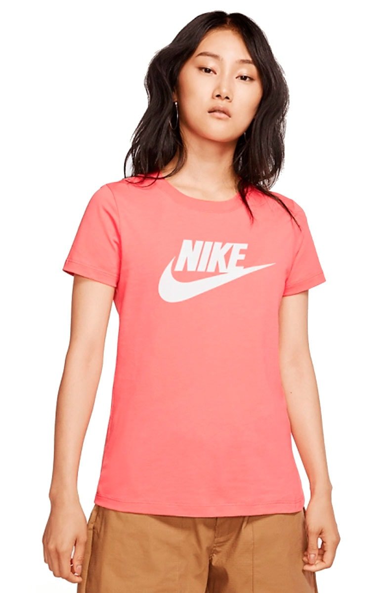 Camiseta NIKE Sportswear Essencial Feminina Rosa - NewSkull