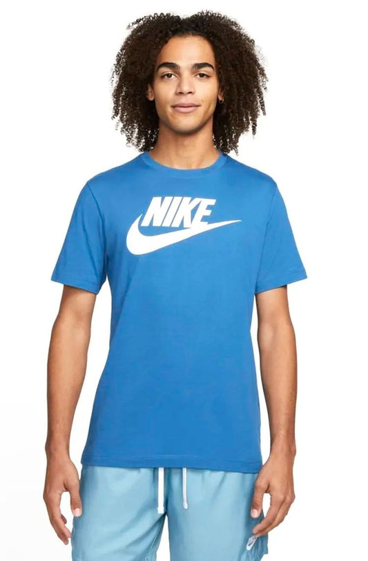 Camiseta Nike Sportswear Masculina Azul/Branco - NewSkull