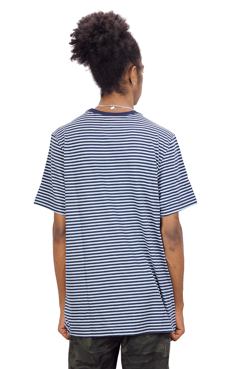 CAMISETA NIKE TEE INI LISTRADA MASCULINA AZUL - NewSkull