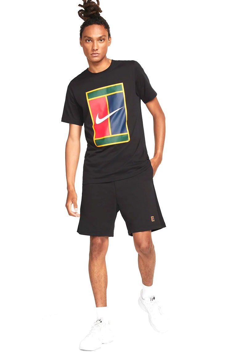 Camiseta NikeCourt Preto/Amarelo - NewSkull