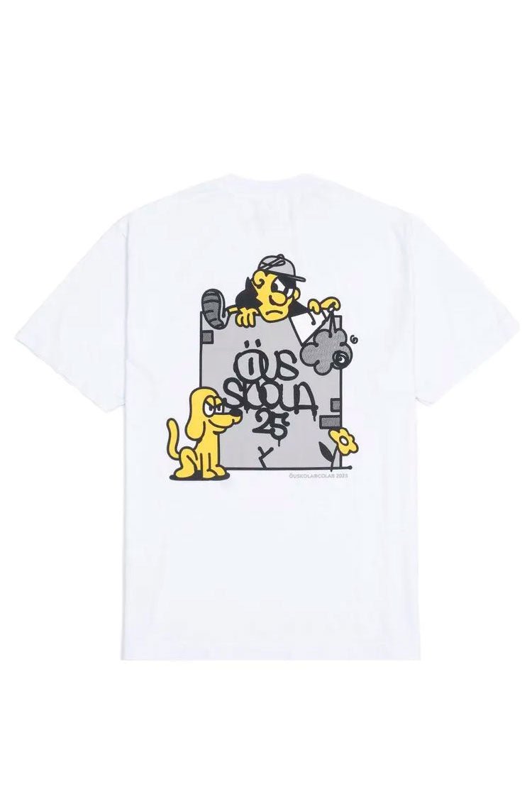 Camiseta OUS x Skolas Branco - NewSkull