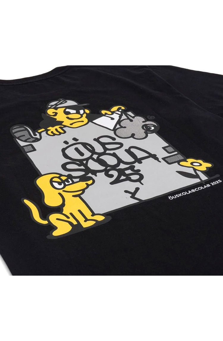 Camiseta OUS x Skolas Preto - NewSkull
