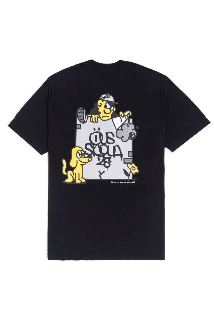 Camiseta OUS x Skolas Preto - NewSkull