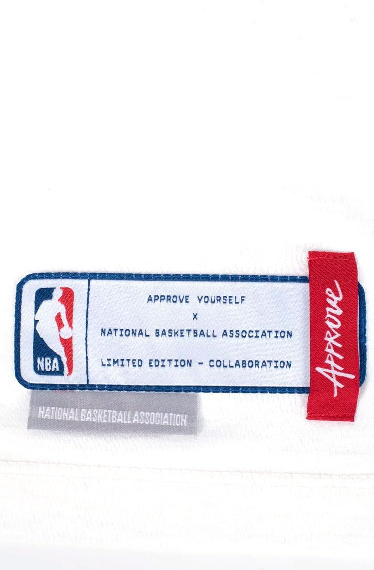 Camiseta Oversized Approve X NBA Bulls Off White/Vermelho - NewSkull