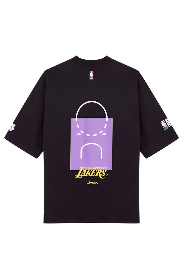 Camiseta Oversized Approve X NBA Lakers Preto/Amarelo - NewSkull