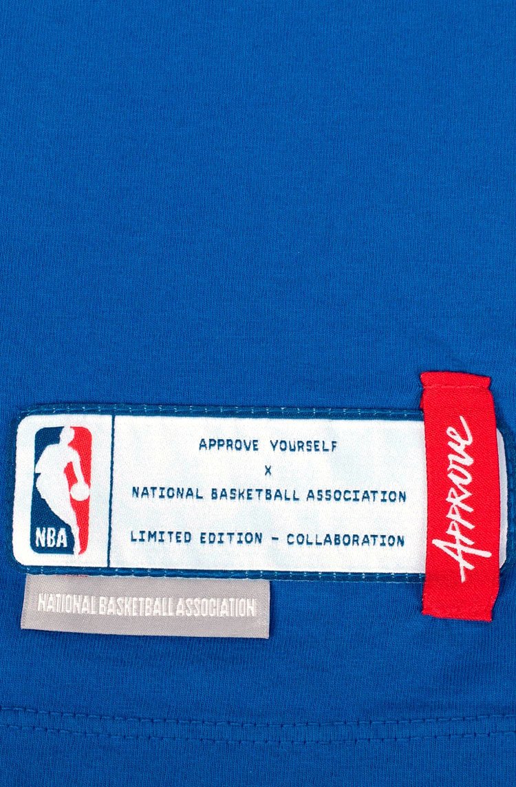 Camiseta Oversized Approve X NBA Warriors Azul/Amarelo - NewSkull