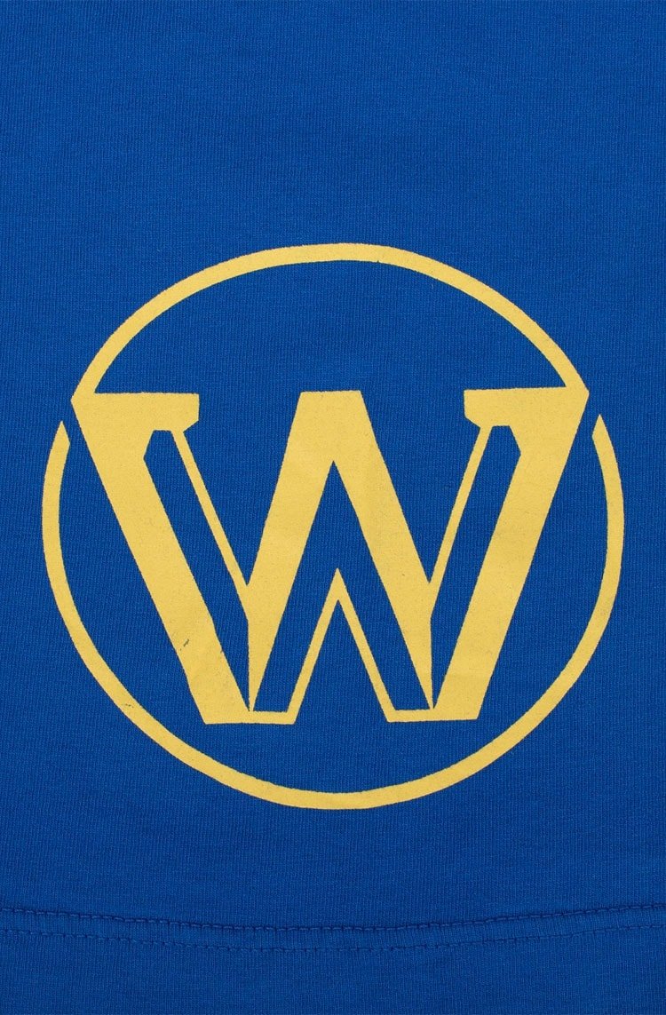 Camiseta Oversized Approve X NBA Warriors Azul/Amarelo - NewSkull