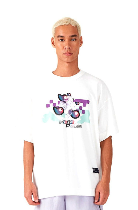 Camiseta PACE AYOS Boom Oversized Off White - NewSkull