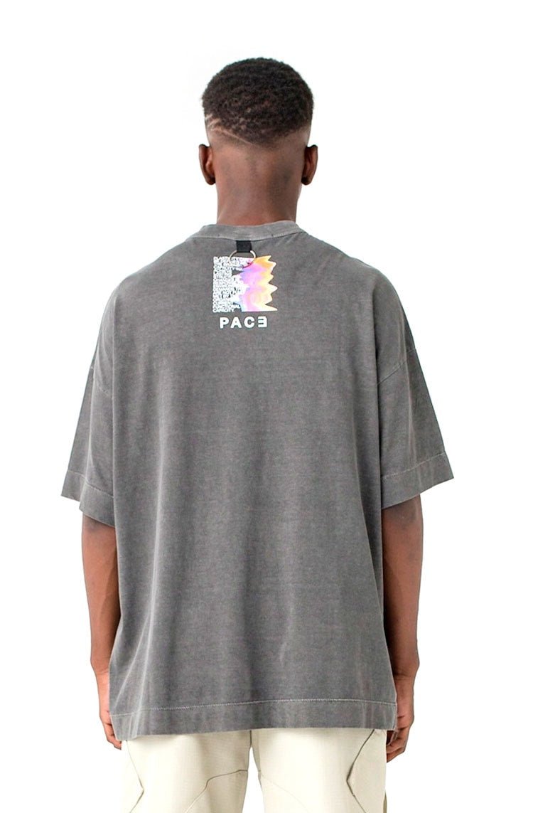 Camiseta PACE Corrosive Oversized Washed Preto - NewSkull