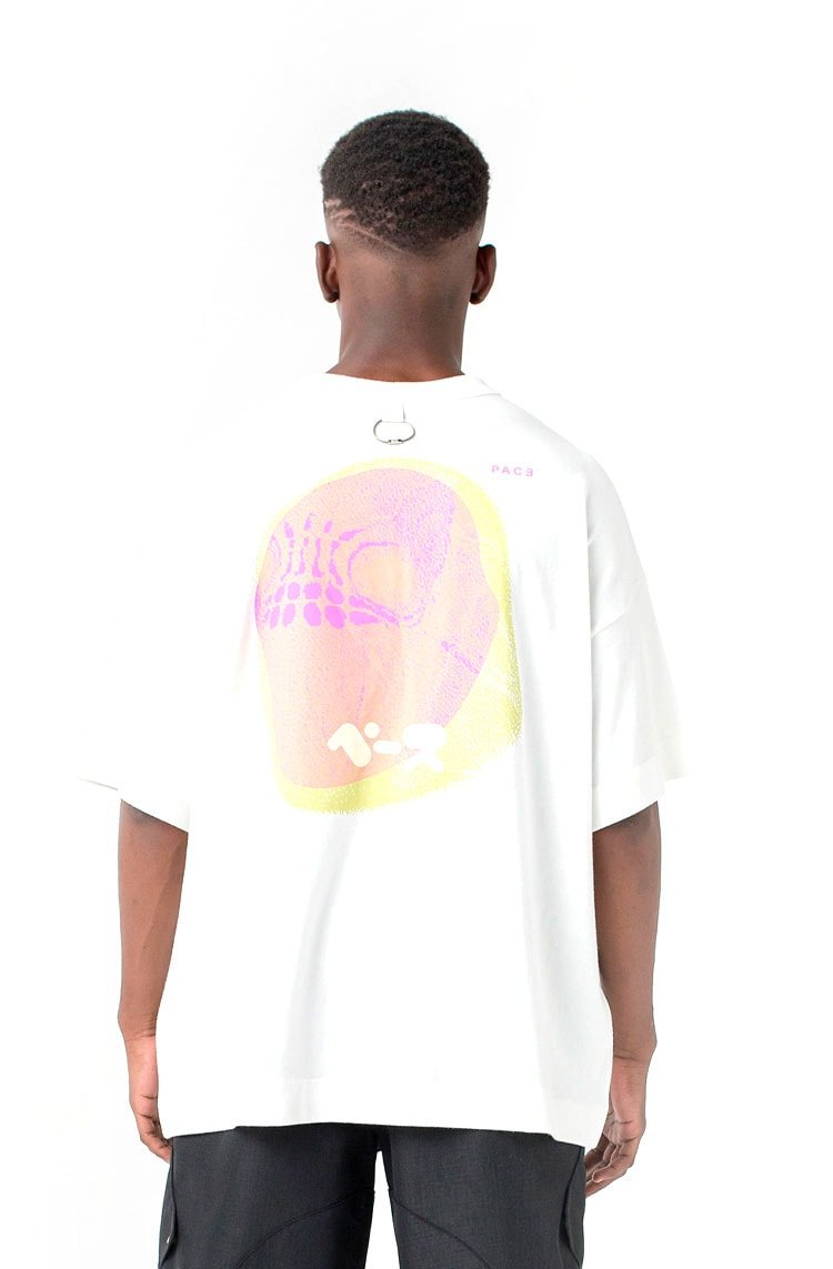 Camiseta PACE The Moth Oversized Off - White - NewSkull