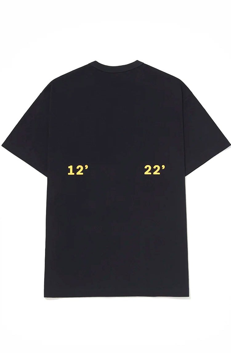 Camiseta Piet 12'22' Tee S - Fit Preto/Amarelo - NewSkull