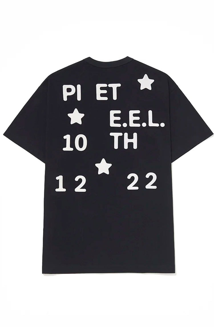 Camiseta Piet E.E.L. Tee S - Fit Preto/Branco - NewSkull