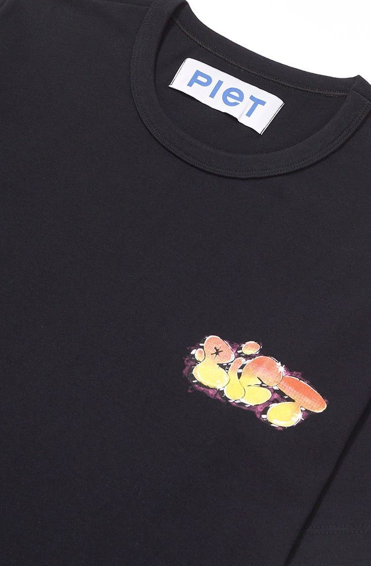 Camiseta Piet Grafitti Oversized Preto - NewSkull