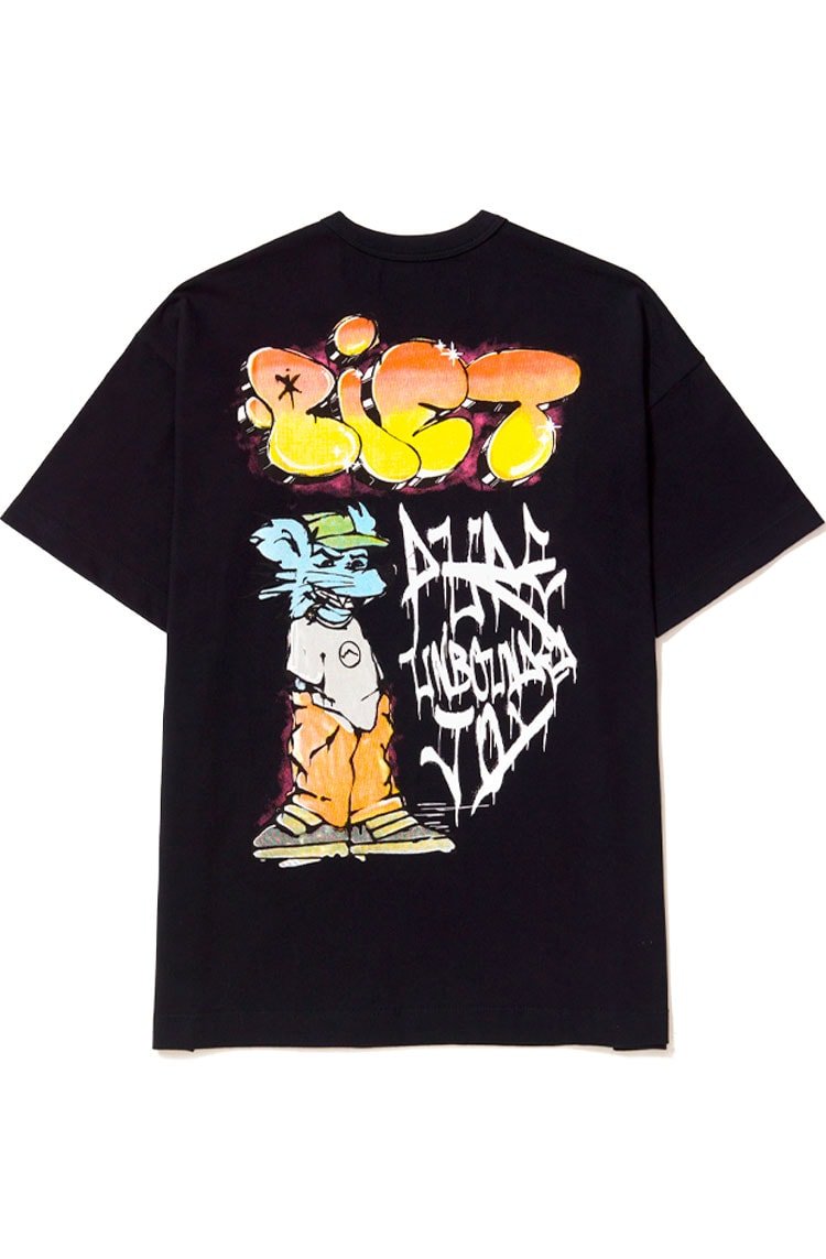 Camiseta Piet Grafitti Oversized Preto - NewSkull