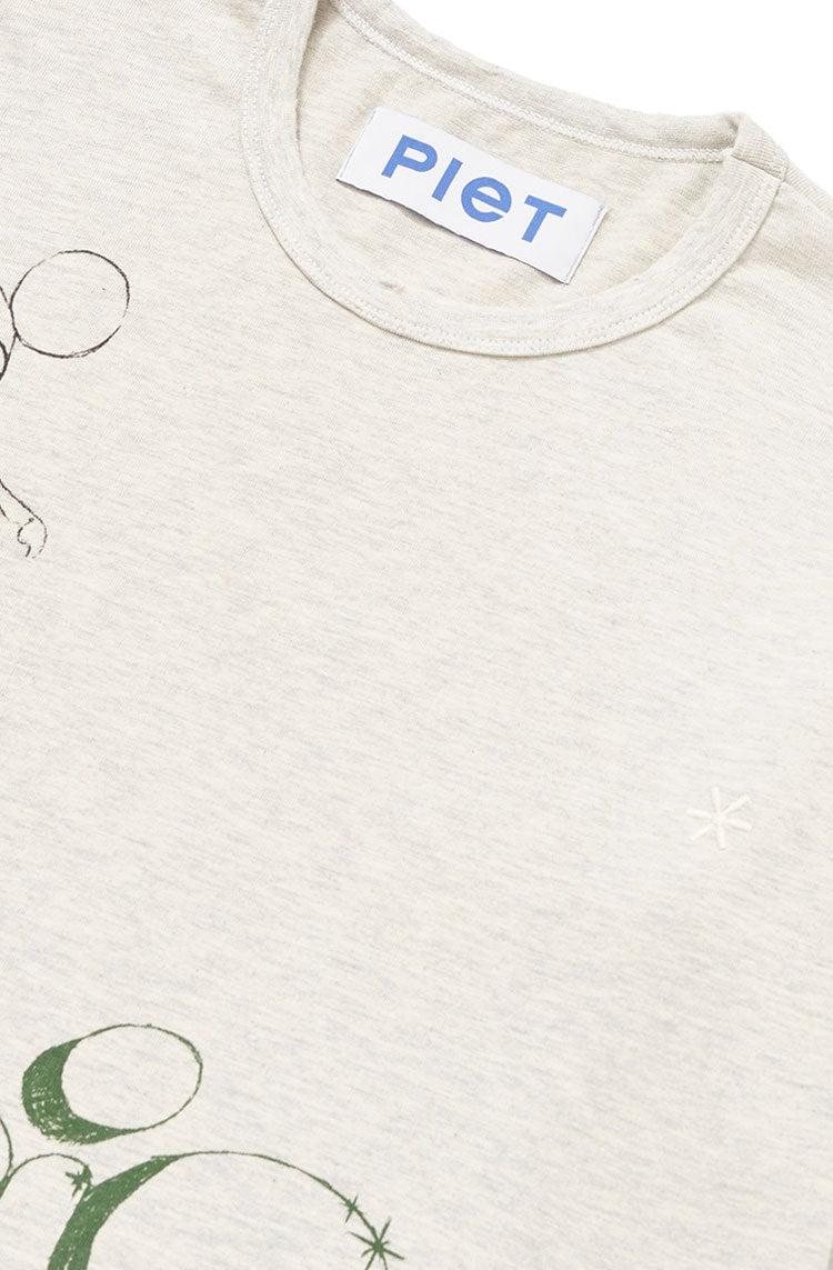 Camiseta Piet Grafitti Vintage Oversized Mescla Banana - NewSkull