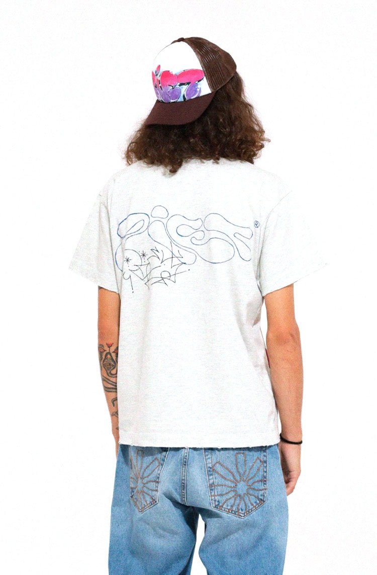 Camiseta Piet Grafitti Vintage Oversized Mescla Banana - NewSkull