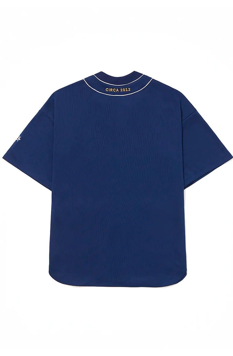 Camiseta Piet Heritage Baseball Jersey Azul Marinho/Branco - NewSkull